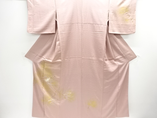 横笛に松模様刺繍訪問着